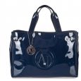 Borsa armani blu vernice