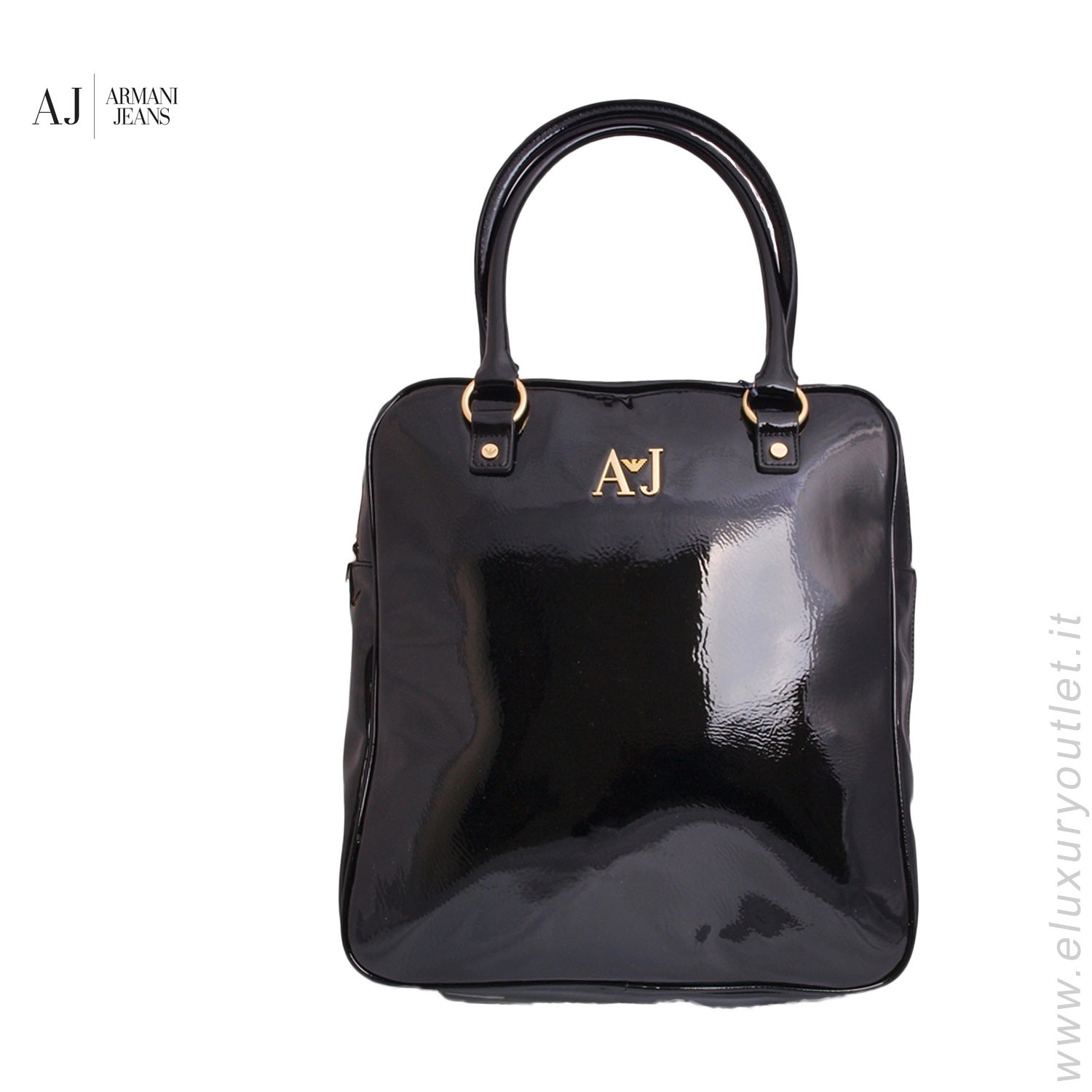 borsa armani vernice outlet