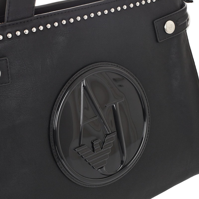 borsa armani nera con borchie