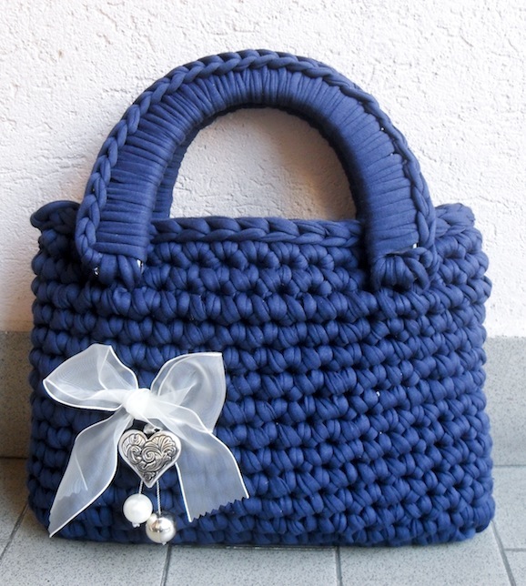 borsa fettuccia uncinetto tutorial