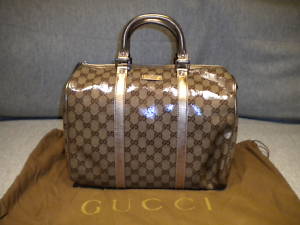 borsa gucci plastificata