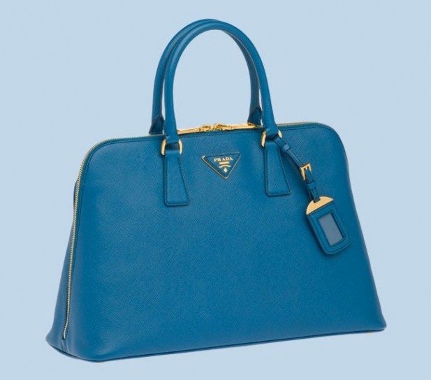 borsa prada blu